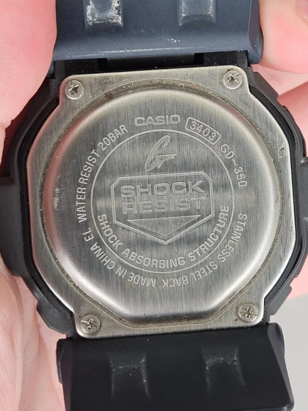 Casio G Shock GD-350 Men's 51mm Silicone Band Sport Watch Wristwatch
